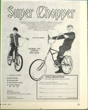Print Ad Super Chopper Extend Kit Mod Bicycle Chrome 1970 Cool Easy Rider