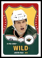 2010-11 O-Pee-Chee Retro Justin Falk Minnesota Wild #505