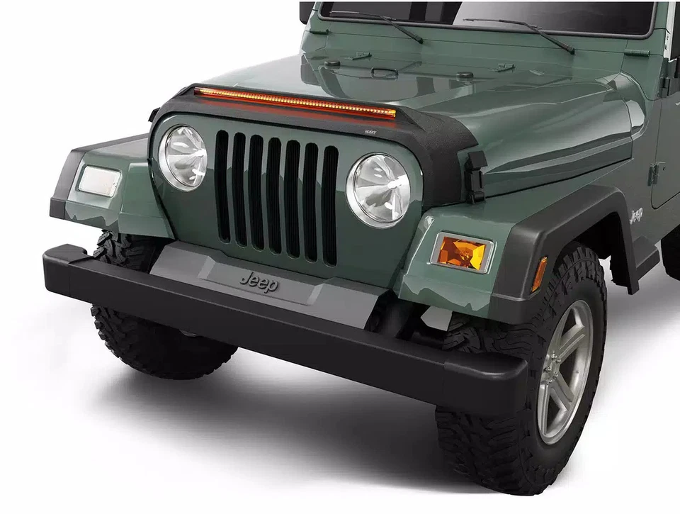 Husky Aeroskin Lightshield Pro Hood Protector Fits 1997-2006 Jeep Wrangler TJ Foto 2 de 4