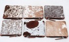 Cowhide Coin Purse Leather Change Pouch Zipper Purse Unisex (6 pieces Coin-6414 — photo 1