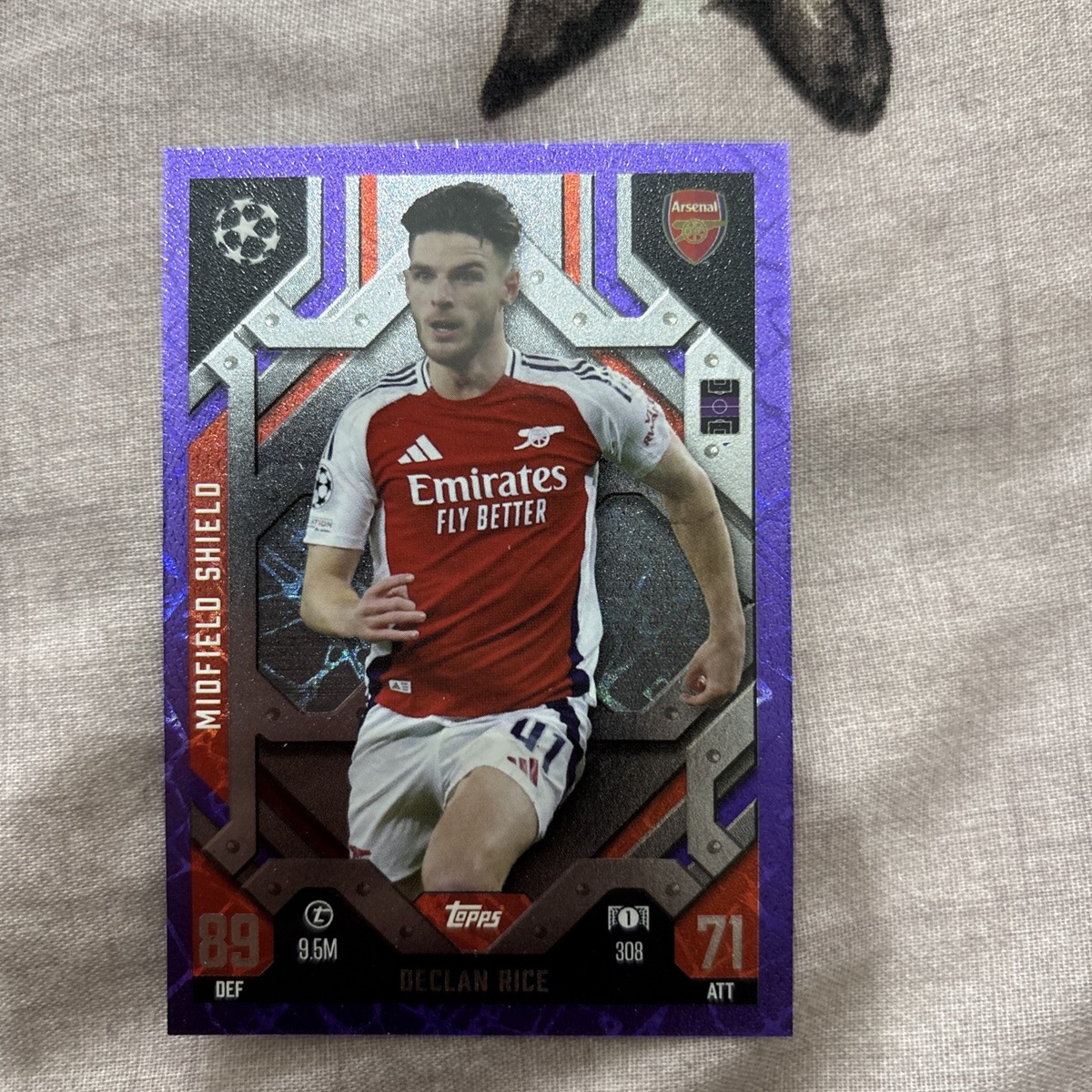 Topps Match Attax Extra 2025 24/25 Declan Rice Midfield Shield