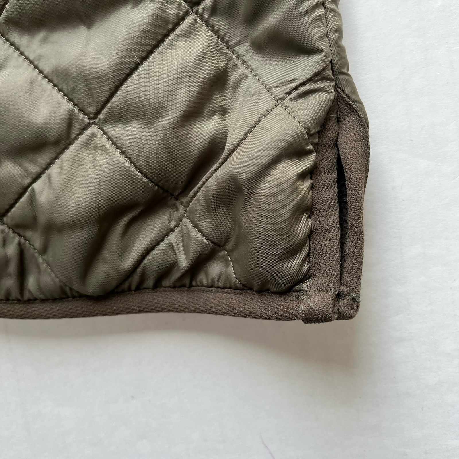 Barbour Vest Polarquilt Waistcoat Zip In Liner Mens M Green Luxury Casual Preppy image 4