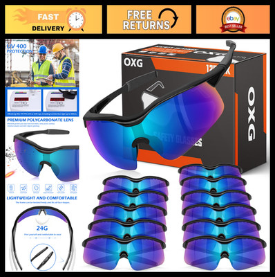 Safety Glasses Impact Resistant UV-Block Goggles for Men & Women, ANSI Z87.1 Eye
