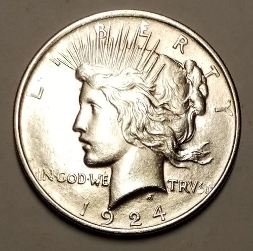 1924-P Peace Silver Dollar....Brilliant Uncirculated