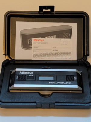Mitutoyo 950-317 Digital Protractor Pro 360 with Case and Instructions Excellent
