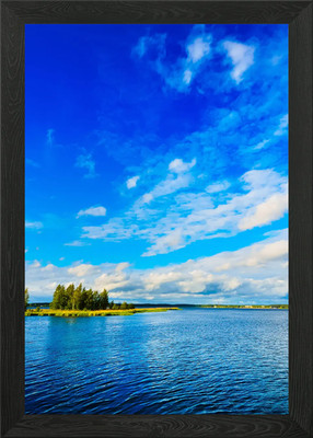 Lake And The Dramatic Clou Gerahmtes Wandbild Poster Leinwanddruck Bild
