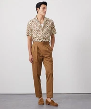 Todd Snyder Lightweight Italian Cotton Gurkha Trouser in Weathered Oak