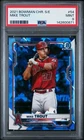 2021 Bowman Chrome MIKE TROUT SAPPHIRE Edition PSA 9 MINT #54 ANGELS