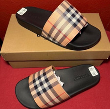 Burberry mens/women s slides size 9 brand new with box never worn