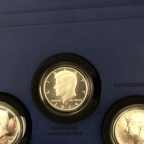 Silber Kennedy 4 Kursmünzensatz 2014 50 Jahre - Bild 5 von 7
