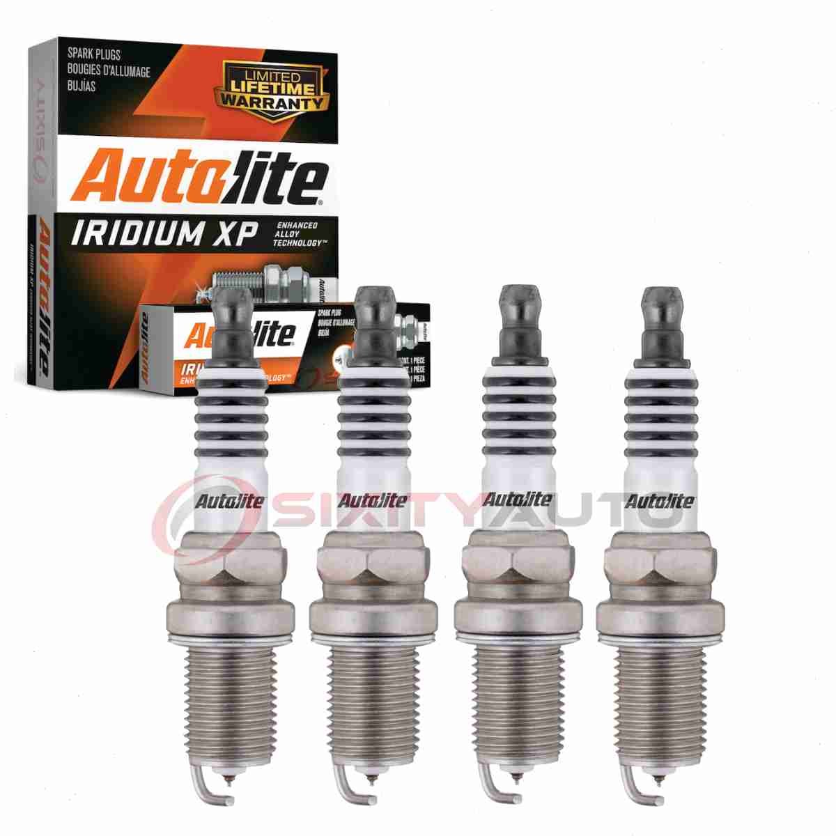 4 pc Autolite Iridium XP Spark Plugs for 1989-1997 Geo Prizm 1.6L 1.8L L4 rt