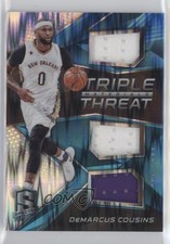 2016 Panini Spectra Triple Threat Materials Neon Blue 69/99 DeMarcus Cousins tj0