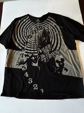 Size 2XL Tower Of Terror Disney Tshirt Unisex Black Gray Casual Gift Rides