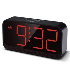 Acedeck Battery Operated Digital Clock Cordless Small Alarm Clock for Bedroom