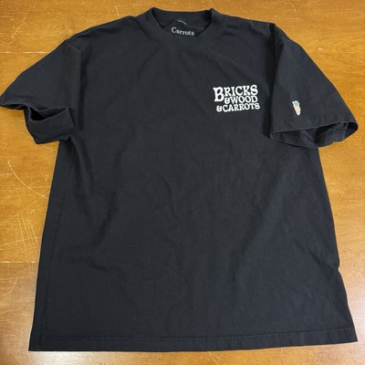 Anwar Carrots Shirt Mens Large Black Streetwear Short Sleeve Crewneck Bricks