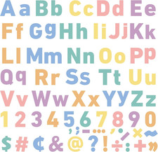 Bulletin Board Letters 260 PCS 4" Colorful Boho Alphabet Numbers Symbols