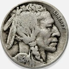 1924-S  Buffalo Nickel 5c in Very Good VG+ * Original Surfaces * 1924S KEY Rare