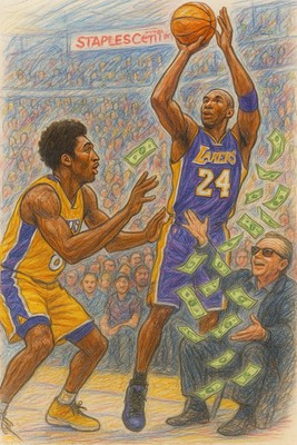 KOBE Vs KOBE with Jack Nicholson Making It Rain At the Staples Center￼