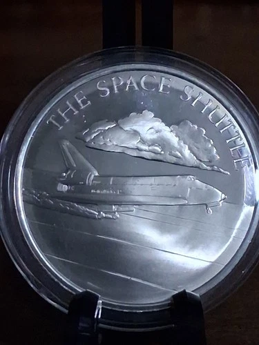 The Space Shuttle Franklin Mint Sterling Silver Proof Coin