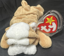 TY Beanie Baby Wrinkles the Bulldog 1996 Vintage Collectible Plush