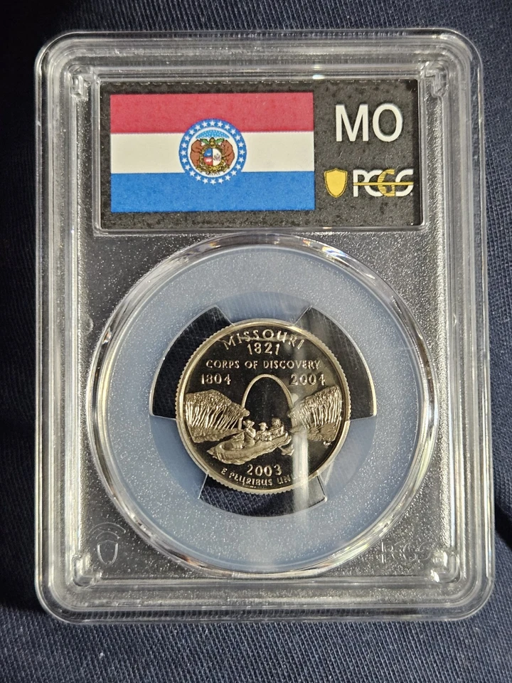 2003 S Missouri PCGS PR 69 DCAM Proof 25C - Image 2 of 4
