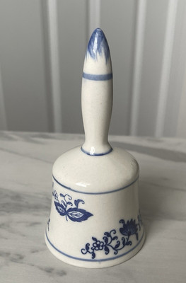 Blue Danube 5'' Bell with Clapper Japan Blue Onion
