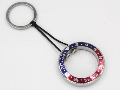 Schlüsselanhänger Steel Tribute Watch Ring Pepsi Keramik Geschenkidee Sport Unisex