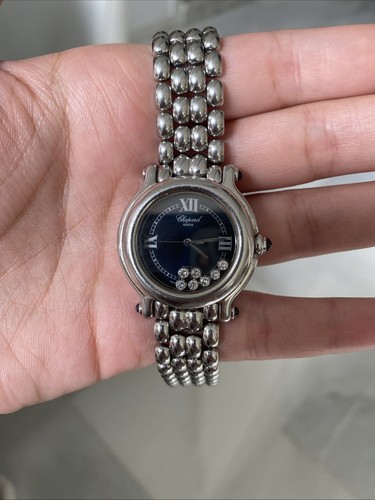Chopard Happy Sport Navy Women's Watch - 27/8250-23