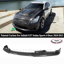 For Infiniti G37 Sedan Sports 4-door 2010-2013 Carbon Style Front Bumper Spoiler For Infiniti G37 Sedan Sports 4-door 2010-2013 Carbon Style Front Bumper Spoiler