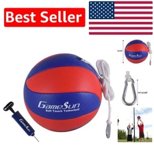 Kids' Full-Size Soft Touch Tetherball Set - Easy to Transport & Play Anywhere