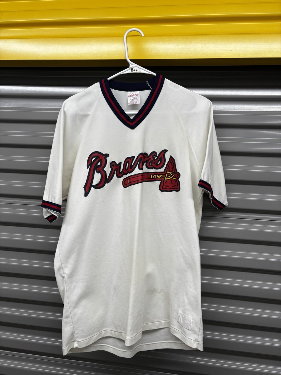 Vintage 80s RARE Rawlings MLB Atlanta Braves Jersey Size XL. | eBay
