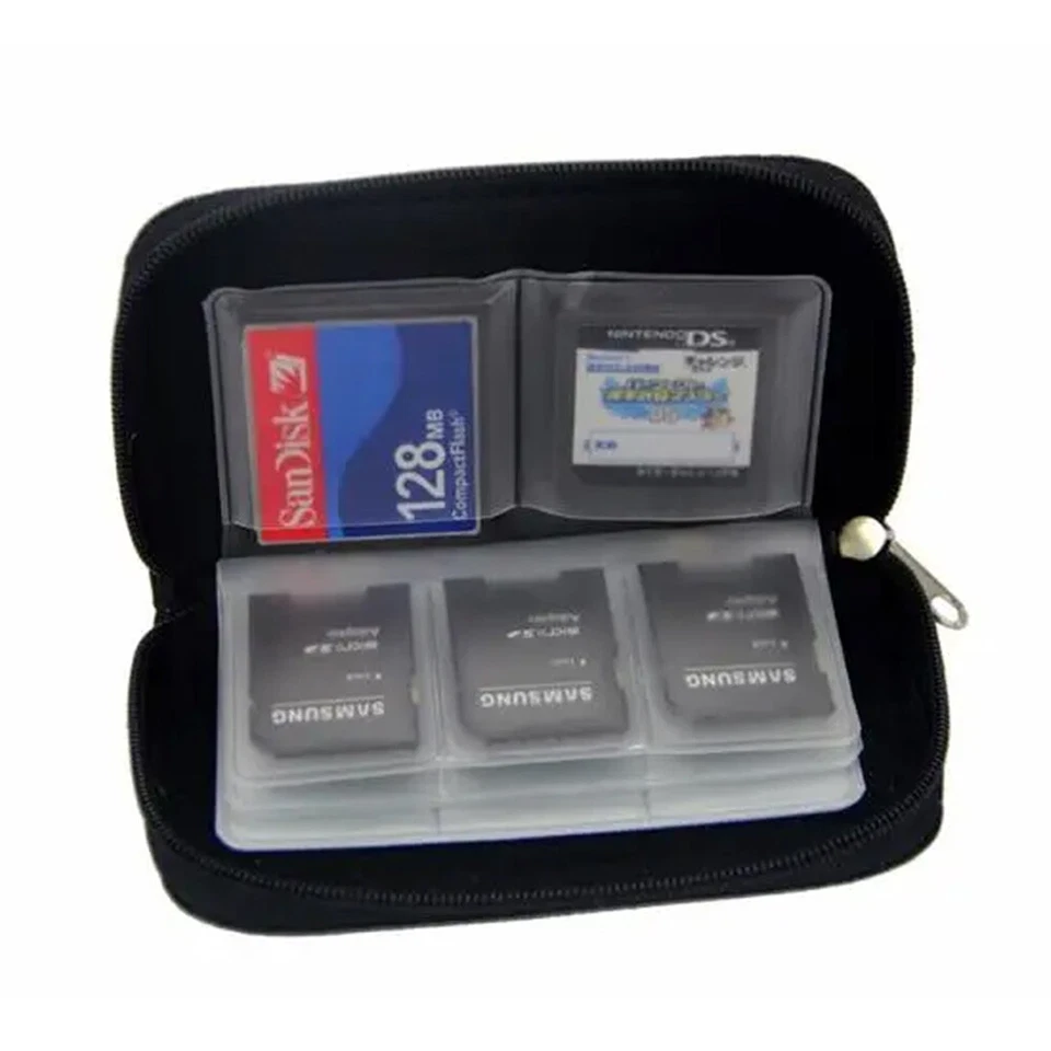 22Slot Camera Memory Card Case Bag CF SD Holder Storage Organizer Protector Case - Image 2 of 4