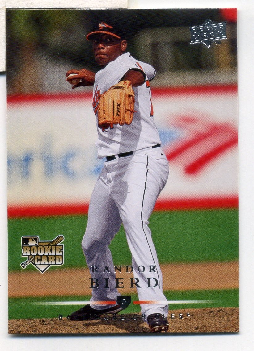 2008 Upper Deck Baltimore Orioles Baseball Card #701 Randor Bierd Rookie
