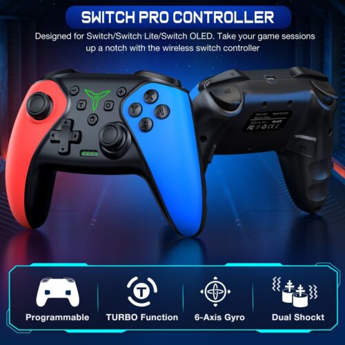 Wireless Pro Controller Remote Gamepad Remote For Nintendo Switch/OLED/Lite NS - Picture 2 of 8