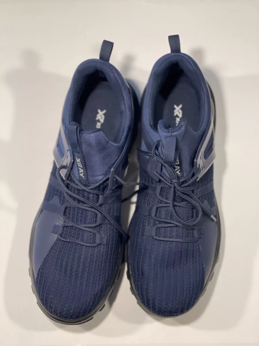 XR Xray Men s Size 12 Athletic Footwear Sneakers Shoes Navy Blue Lace Up Slip On