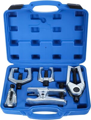 6PCS Front End Service Tool Kit Set Ball Joint Tie Rod Pitman Arm Puller Remover