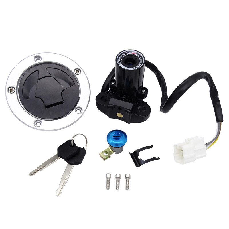Ignition Switch Lock With 2 Master Keys for NINJA ZX-6R (ZX636