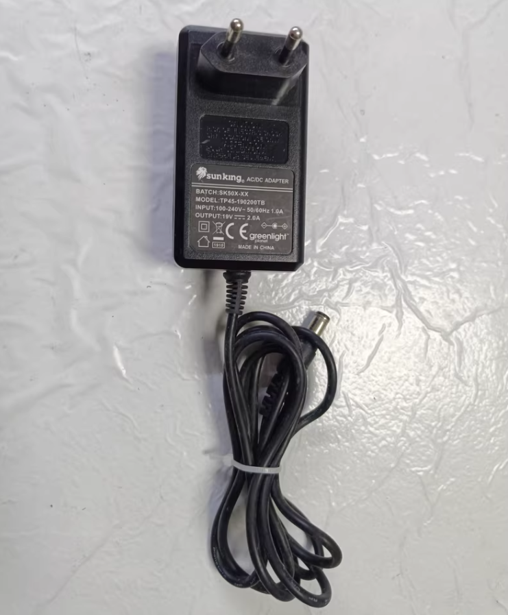 Sun king SK50X-XX 19V 2A 6.5*2.5 AC Adapter Power Supply Charger