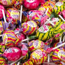 Gum-Filled Lollipops, Assorted Fruit Flavors Sour Pops Candy-2 Pound Pack