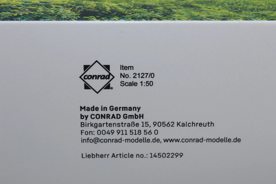 Conrad 2127 Liebherr Crane 1055 3.3 Mobile Crane Truck Crane 1:50 New OVP - Image 4 of 4