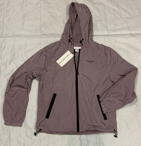 Hooded Windbreaker Jacket Purple 