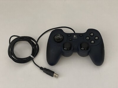 Logitech Dual Action Wired Controller Gamepad PC PS2 Dark Blue G-UF13A Tested