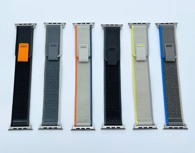 Genuine Apple Watch Ultra Trail Loop Band Strap 49mm 46mm 45mm Natural Titanium