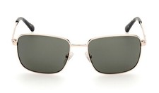 GANT GA7210 32N Gold Square Metal Sunglasses Frame 56-18-140 Green Lenses