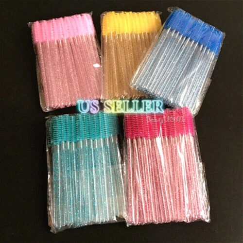 Varitas de rímel desechables cepillos de pestañas extensión de pestañas aplicador de carrete Foto 2 de 4