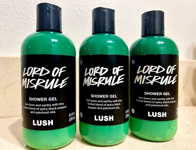 NEW LUSH Lord of Misrule Shower Gel 8.4 fl oz 250mL X 3
