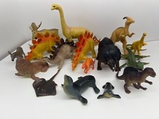Dinosaur   Animal Figure Toy Lot of 17 Big and Small Some Imperial 