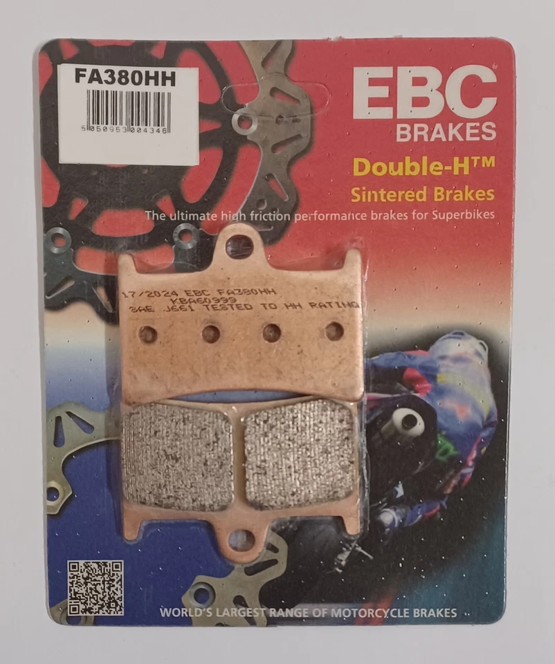 Pastillas de freno de disco delanteras y traseras sinterizadas EBC para Yamaha YZF R6 (2005 a 2016) Foto 3 de 4