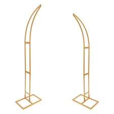 2Pcs Metal Wedding Arch Backdrop Flower Stand Balloon Party Event Decor Stand