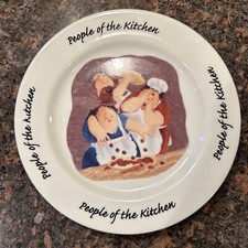 Erica Oller House of Prill 2000 Artwork Plates People of the Kitchen 7 1/2"